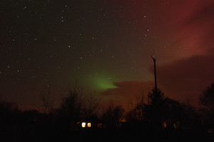 Aurora at Hart of Mull Log Cabins