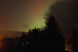 Aurora at Hart of Mull Log Cabins